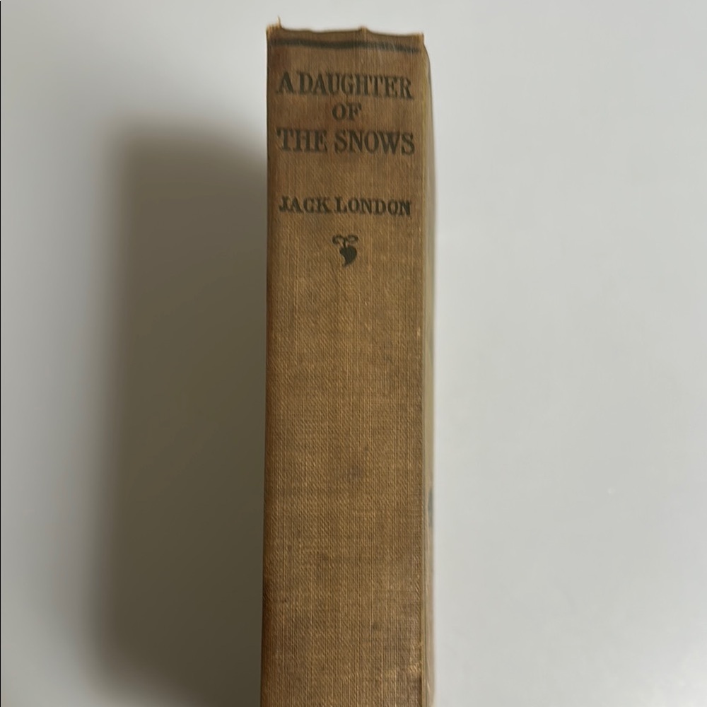 Vintage Brown Hardcover Book - A Daughter of the Snows by Jack London - Picture 3 of 4